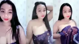 Tante Tobrut Live Cuma Bungkus Kain Tipis, Nampol Banget!
