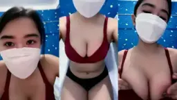 Cacylaca Remas Toket Host Mango Room Lock, Crot Digoyang Di Pojokan Kamar.