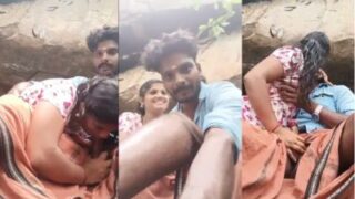 Cewek Tamil Ngewe Di Luar Sambil Nyedot Kontol Pacar