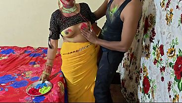 Dever Bhabhi Lagi Seru Main Holi, Warna Lumer, Suara Crot-crot Jelas Banget!